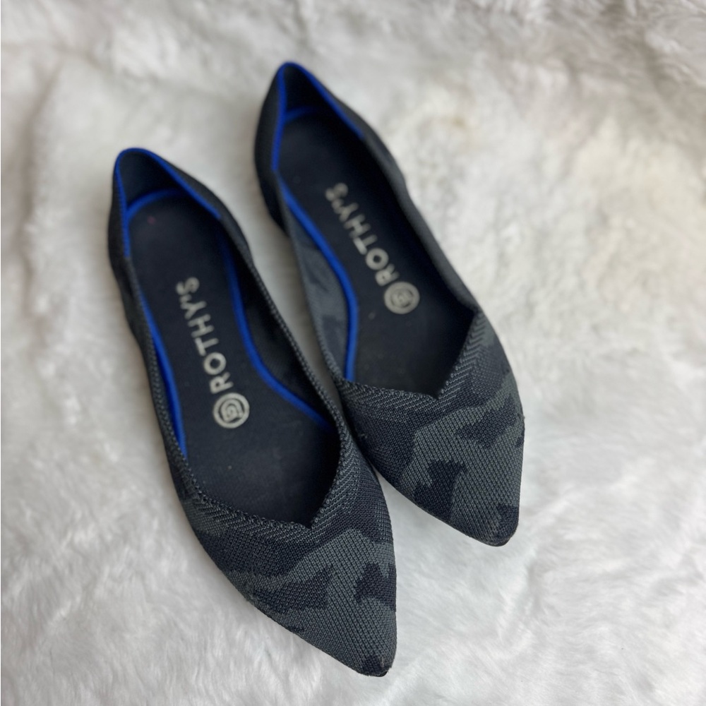 Rothy's Women's retired print the point camo flats